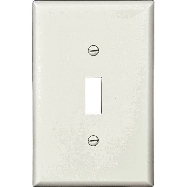 Wall Plate 1Gang Tgl Mid White, Eaton Wiring Devices, Mfr#: PJ1W